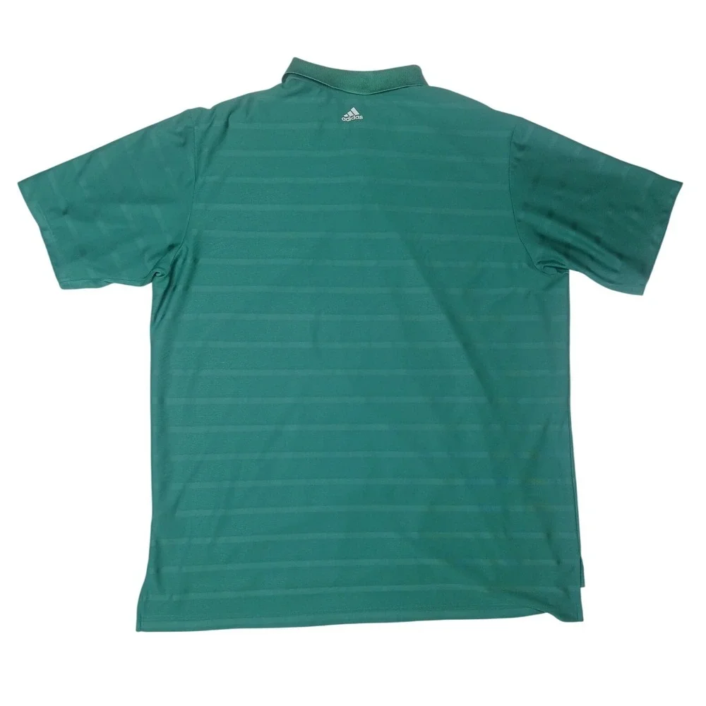 Adidas Polo Shirt Mens 2XL Green Trump National Philadelphia Golf Clima Cool